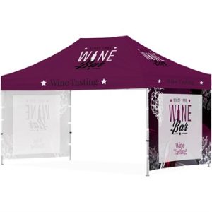 Ovation Sublimated Gazebo 4.5m x 3m - 2 Short Full-Wall Skins