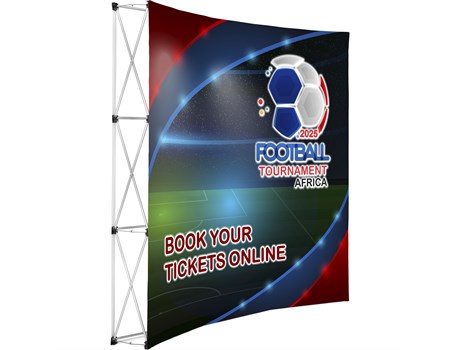 Legend Curved Banner Wall 2.15m x 2.25m - Image 5