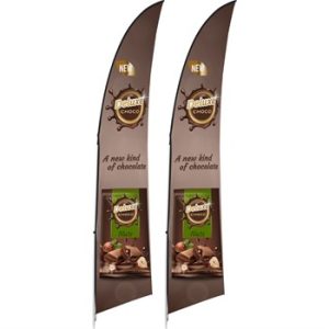 Legend 3m Sublimated Arcfin Single-Sided Flying Banner (Set Of 2)