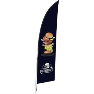 Legend 2m Sublimated Arcfin Double-Sided Flying Banner - 1 Complete Unit