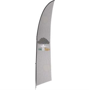 Legend 3m Sublimated Arcfin Double-Sided Flying Banner - 1 Complete Unit