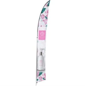 Legend 4m Sublimated Arcfin Double-Sided Flying Banner - 1 Complete Unit