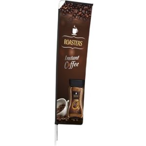 Legend 3m Sublimated Telescopic Double-Sided Flying Banner - 1 Complete Unit